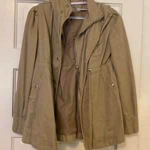Tan trench coat